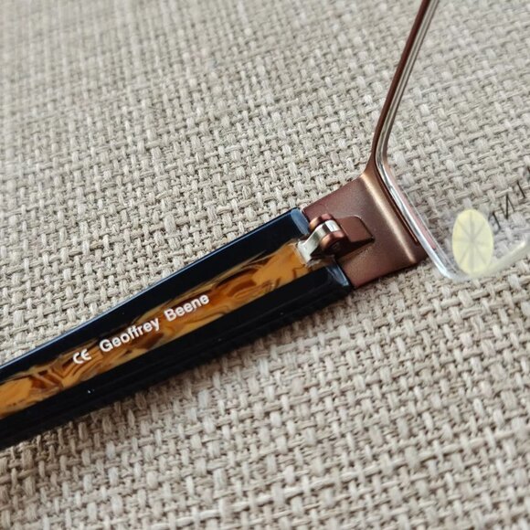 Geoffrey Beene Eyeglasses Half Rim Glasses ENGAGE BRN 50[]18 135 Eye Wear New - Picture 7 of 12